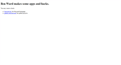 Desktop Screenshot of benapps.net